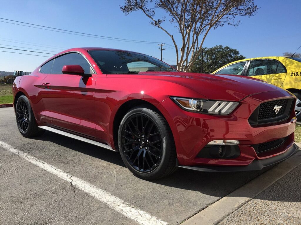 Ruby Red Mustang